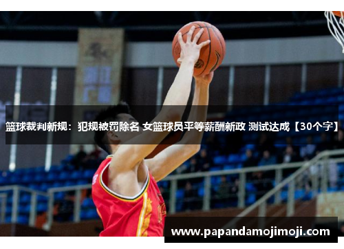 篮球裁判新规：犯规被罚除名 女篮球员平等薪酬新政 测试达成【30个字】